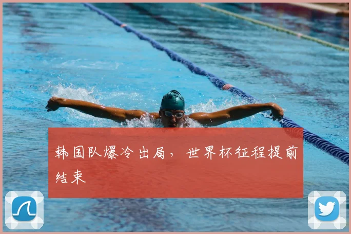 韩国队爆冷出局，世界杯征程提前结束